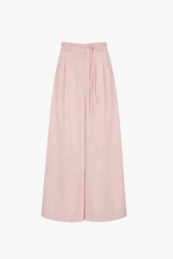 Aligne Serene Extra Wide Leg Trousers - Dusty Pink