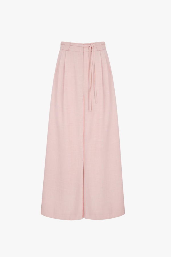 Aligne Serene Extra Wide Leg Trousers - Dusty Pink