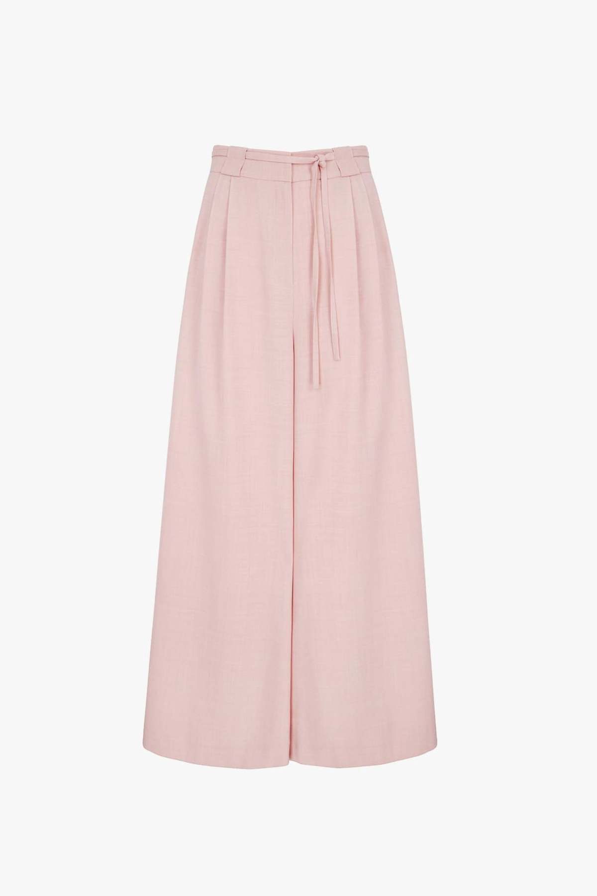 Aligne Serene Extra Wide Leg Trousers - Dusty Pink - Image 1 of 5