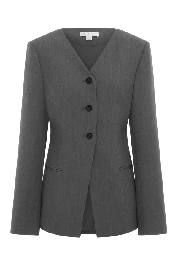 Aligne Daphne V Neck Waisted Blazer