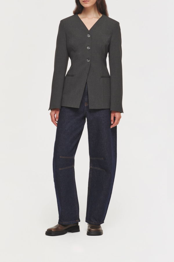 Aligne Daphne V Neck Waisted Blazer