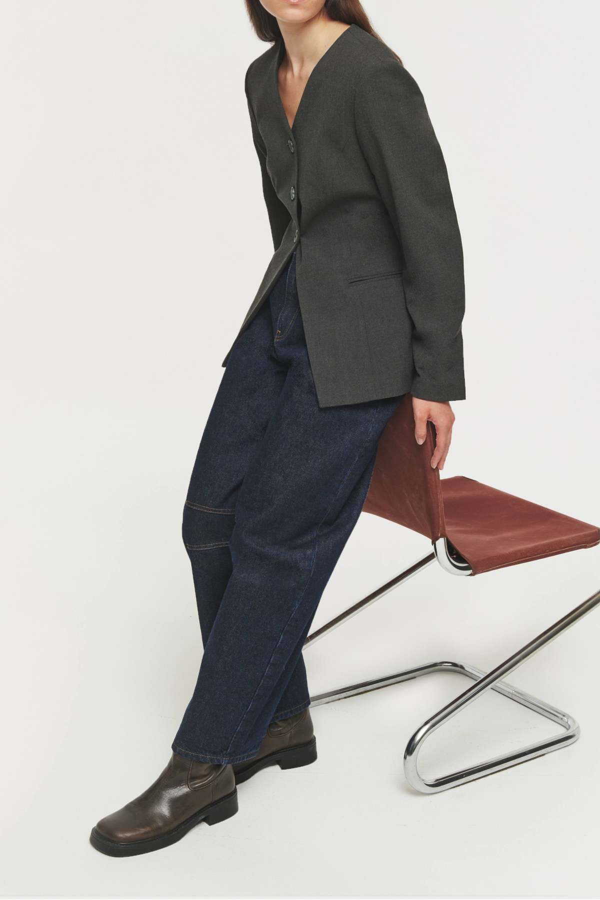 Aligne Daphne V Neck Waisted Blazer - Image 4 of 5