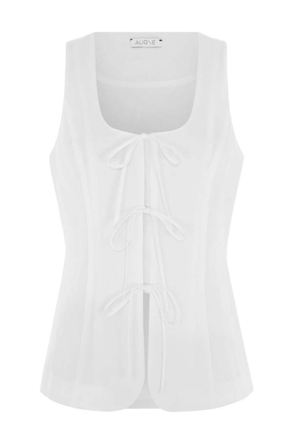 Aligne Lupin Linen Tie Waistcoat