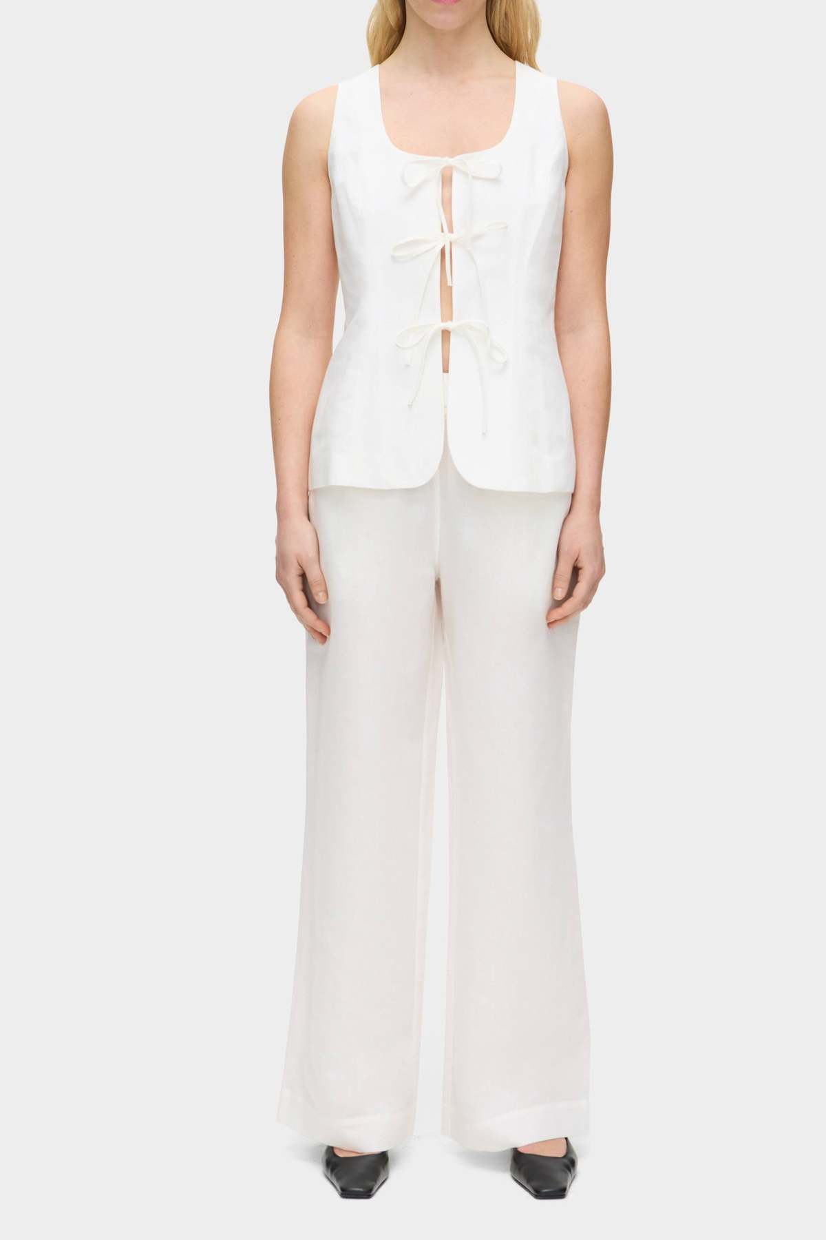 Aligne Lupin Linen Tie Waistcoat - Image 2 of 5