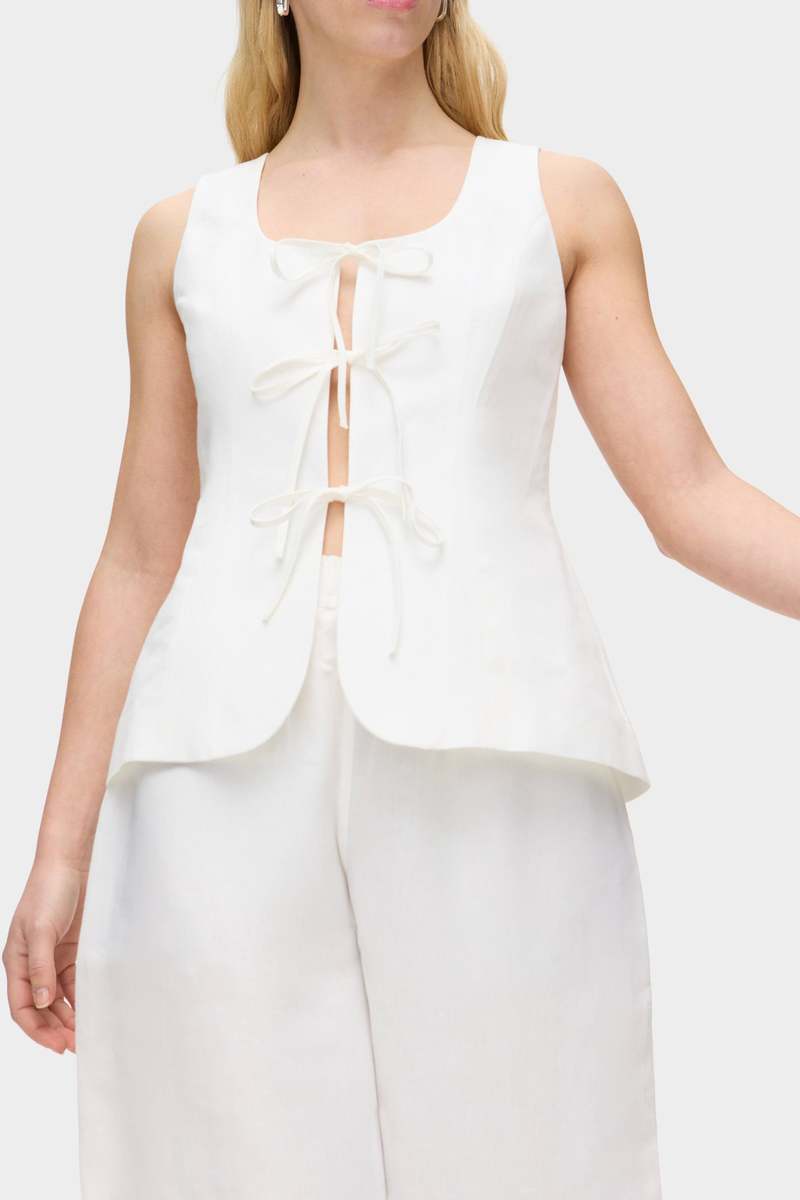 Aligne Lupin Linen Tie Waistcoat