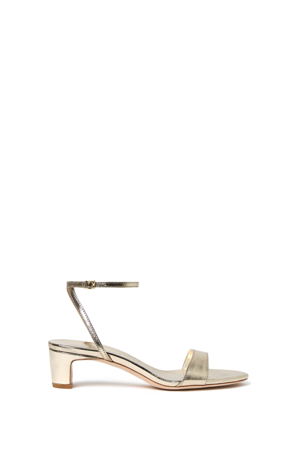 Loeffler Randall Alice Simple Mid-Heel Sandal - Champagne