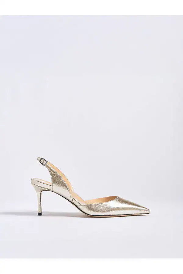Marion Parke Classic Slingback 70 Heels - Beige
