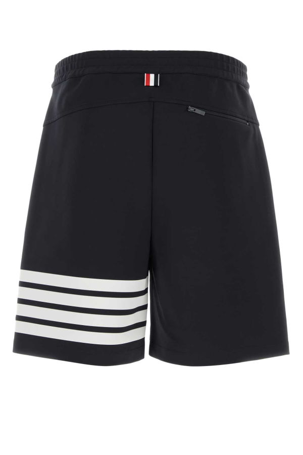 Thom Browne Stretch Jersey Bermuda Shorts - Navy Blue