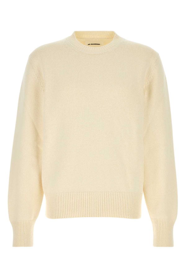 Jil Sander Ivory Cotton Sweater