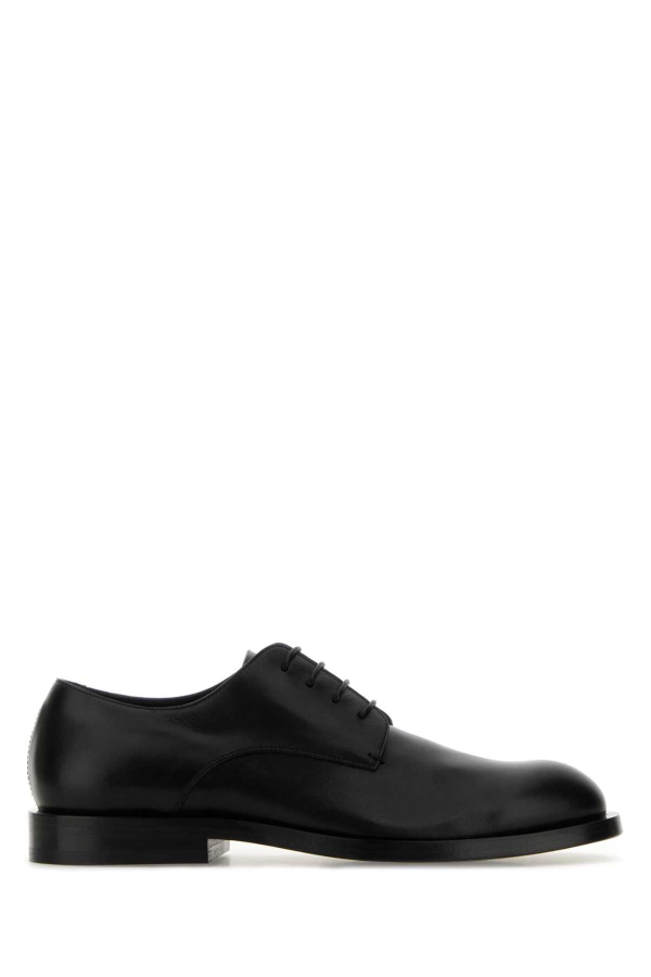 Jil Sander Leather Lace-Up Shoes - Black