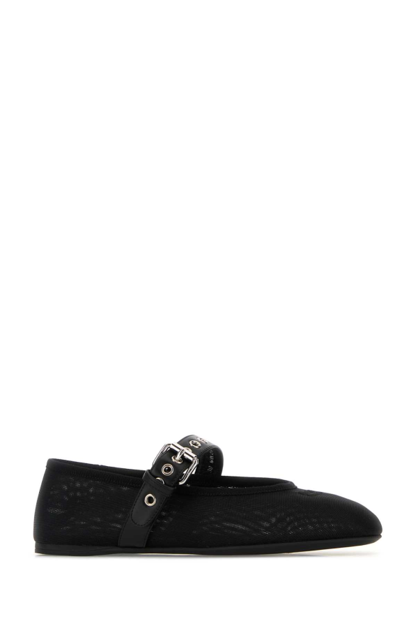 MIU MIU Mesh Ballerinas - Black