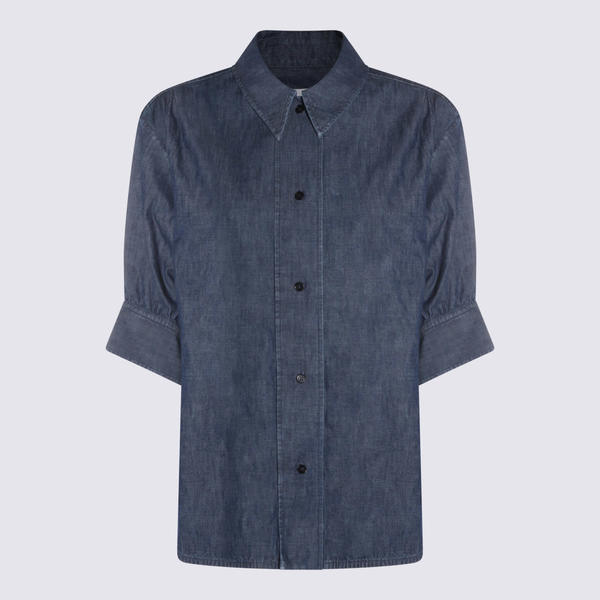 Jil Sander Blue Cotton Shirt