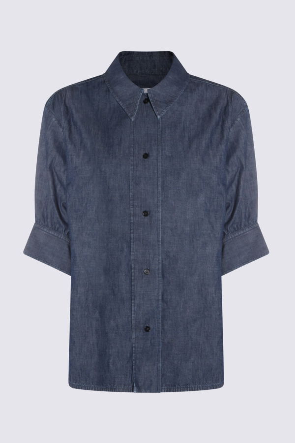 Jil Sander Blue Cotton Shirt