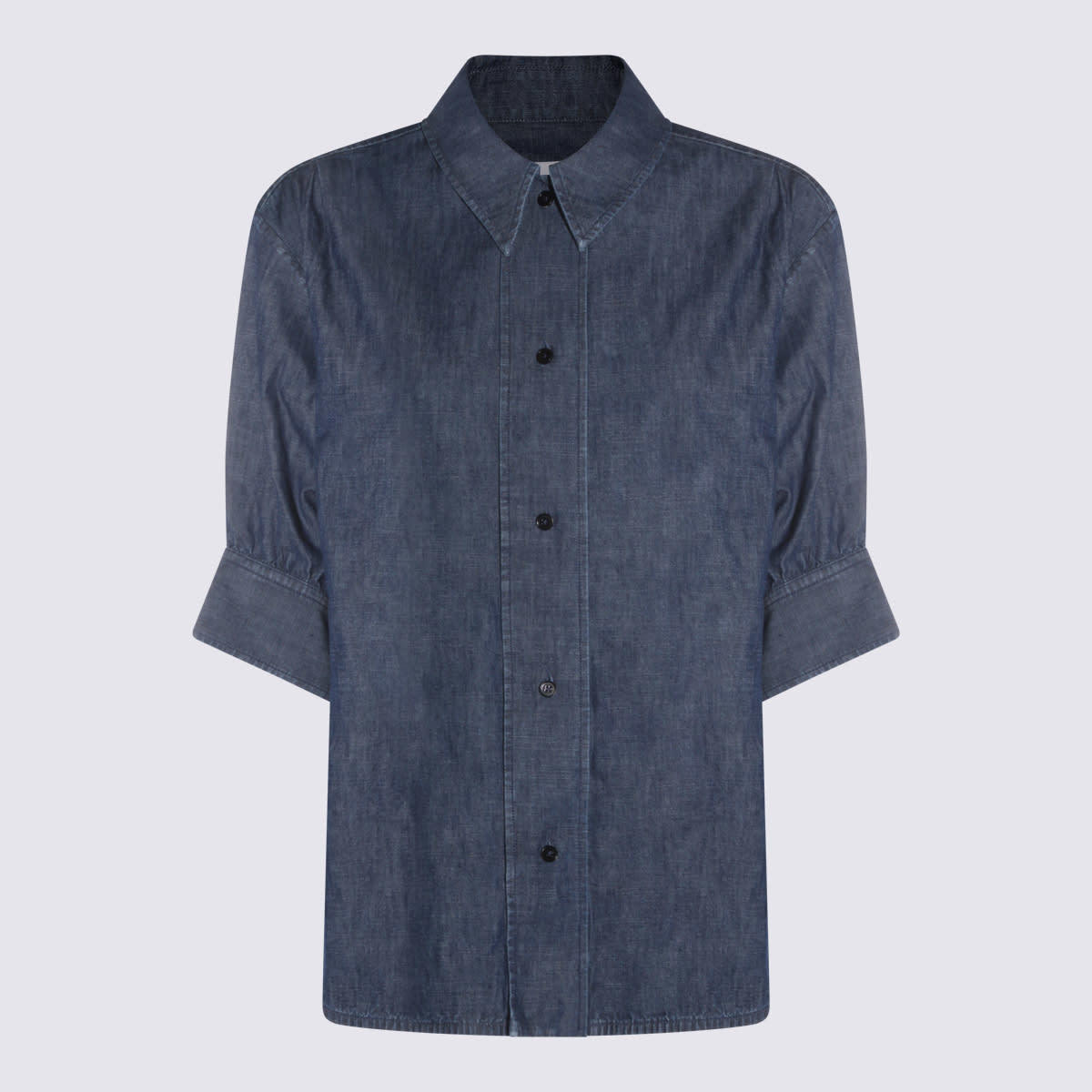Jil Sander Blue Cotton Shirt - Image 1 of 4