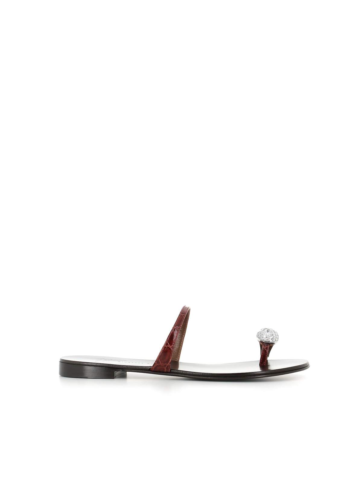 Giuseppe Zanotti Sandalo I500000-005 Sandals - Bordeux - Image 1 of 5