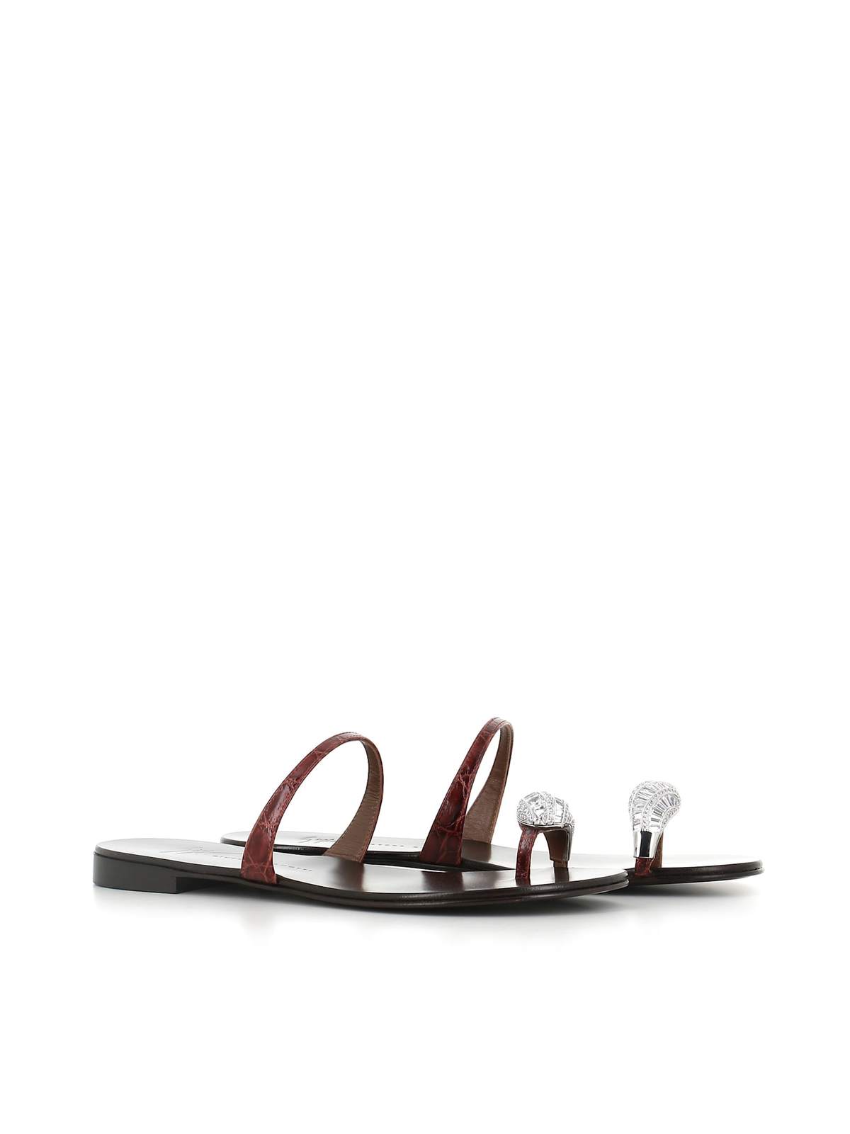 Giuseppe Zanotti Sandalo I500000-005 Sandals - Bordeux - Image 2 of 5
