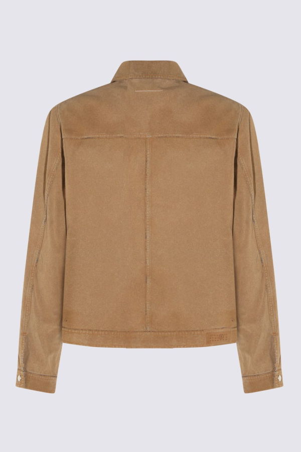 MM6 Maison Margiela Denim Jacket - Sand