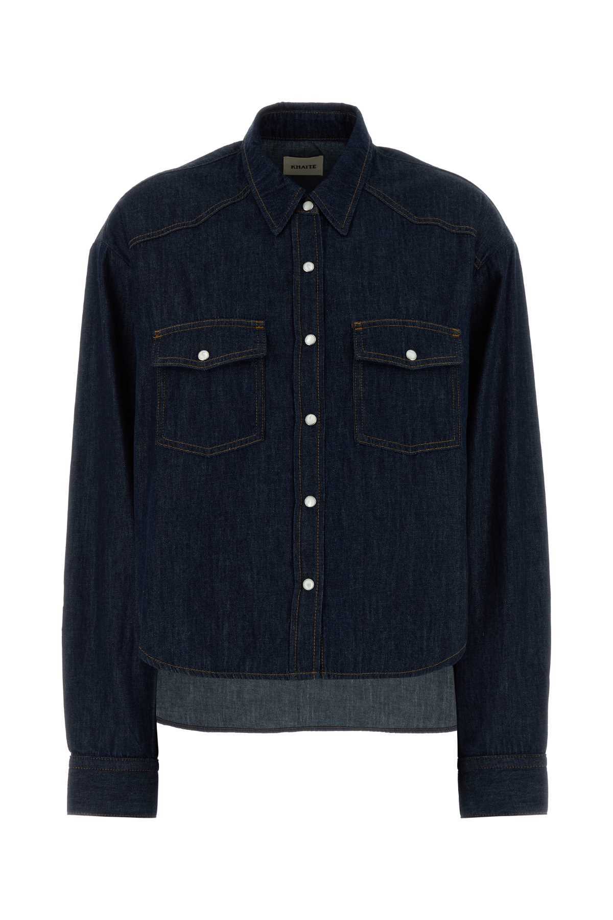 khaite Denim Grenon Shirt - Benson - Image 1 of 2
