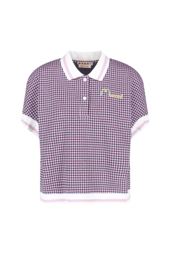 Marni Logo Polo Shirt - Purple