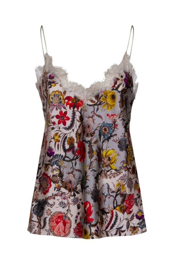 Roberto Cavalli Silk Top Tank Top - Beige