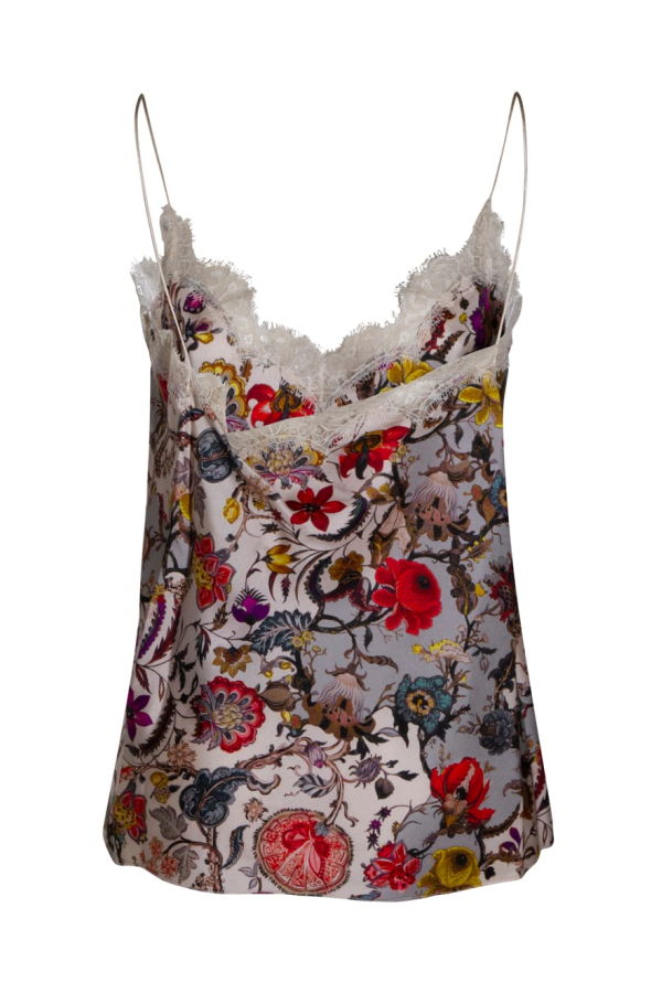 Roberto Cavalli Silk Top Tank Top - Beige