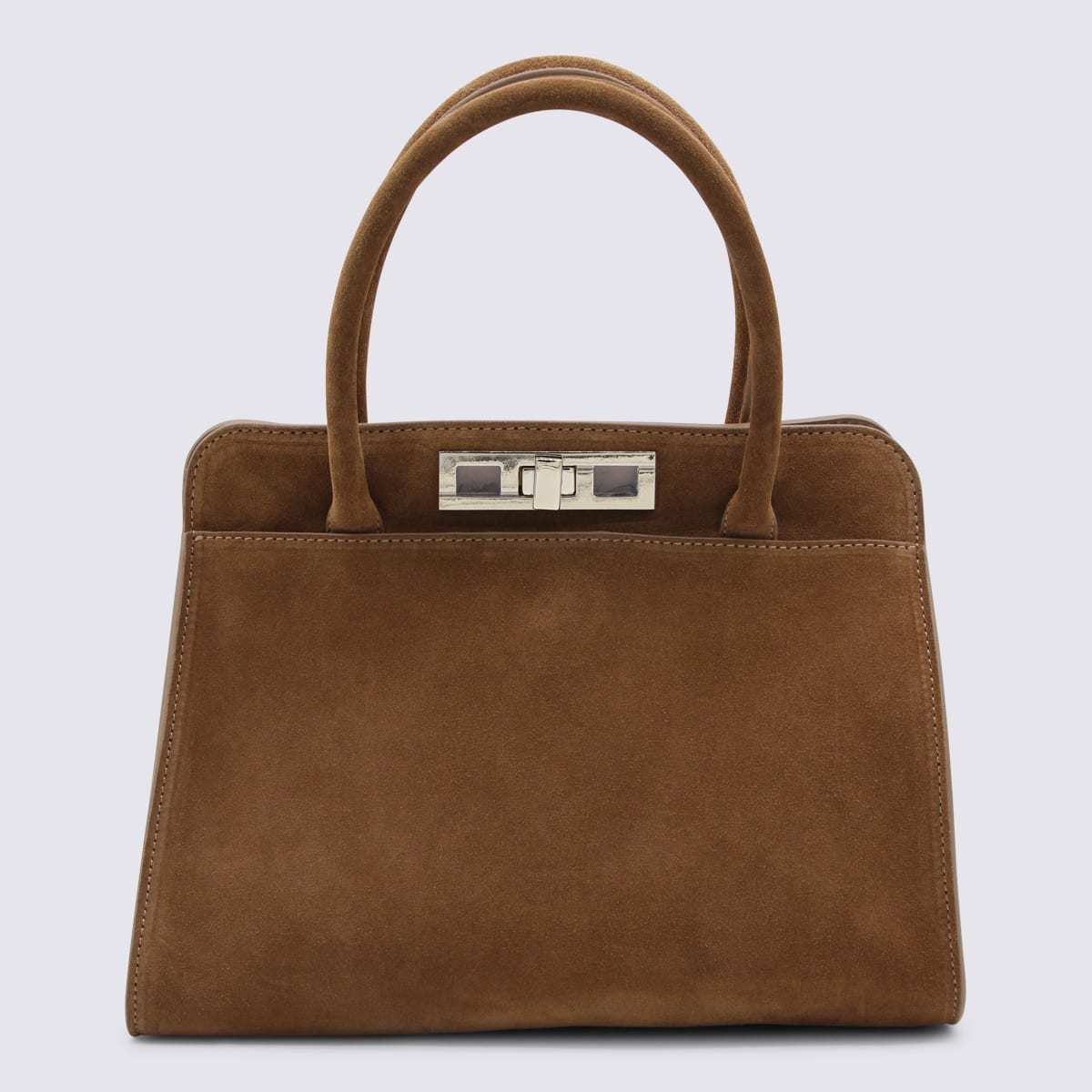Fabiana Filippi Brown Suede Top Handle Bag - Brown - Image 1 of 4