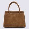 Fabiana Filippi Brown Suede Top Handle Bag - Brown - Thumbnail 3