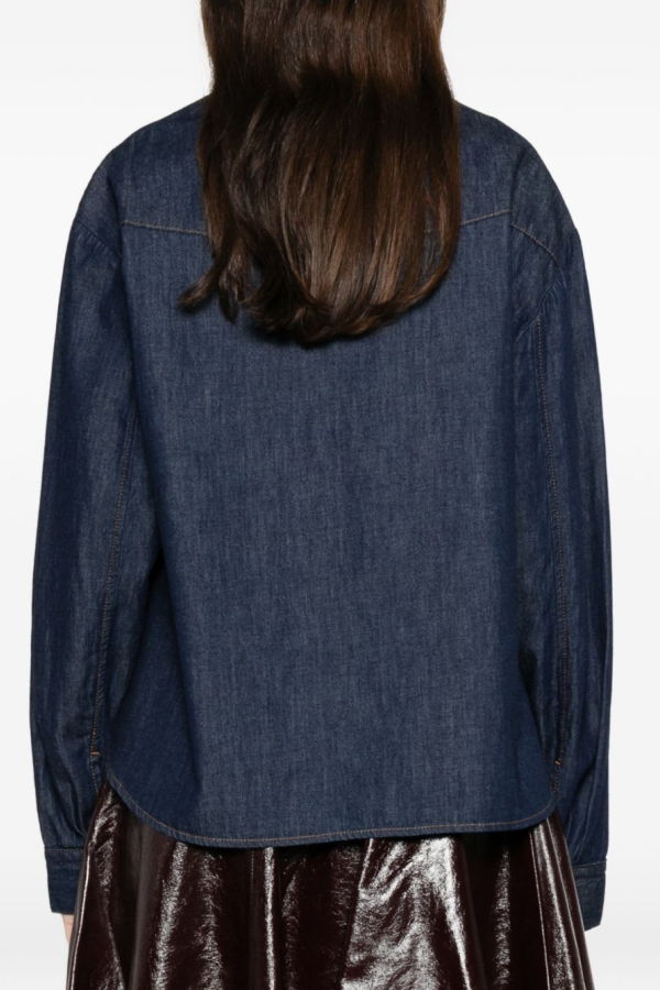 khaite Grenon Cotton Shirt - Blue