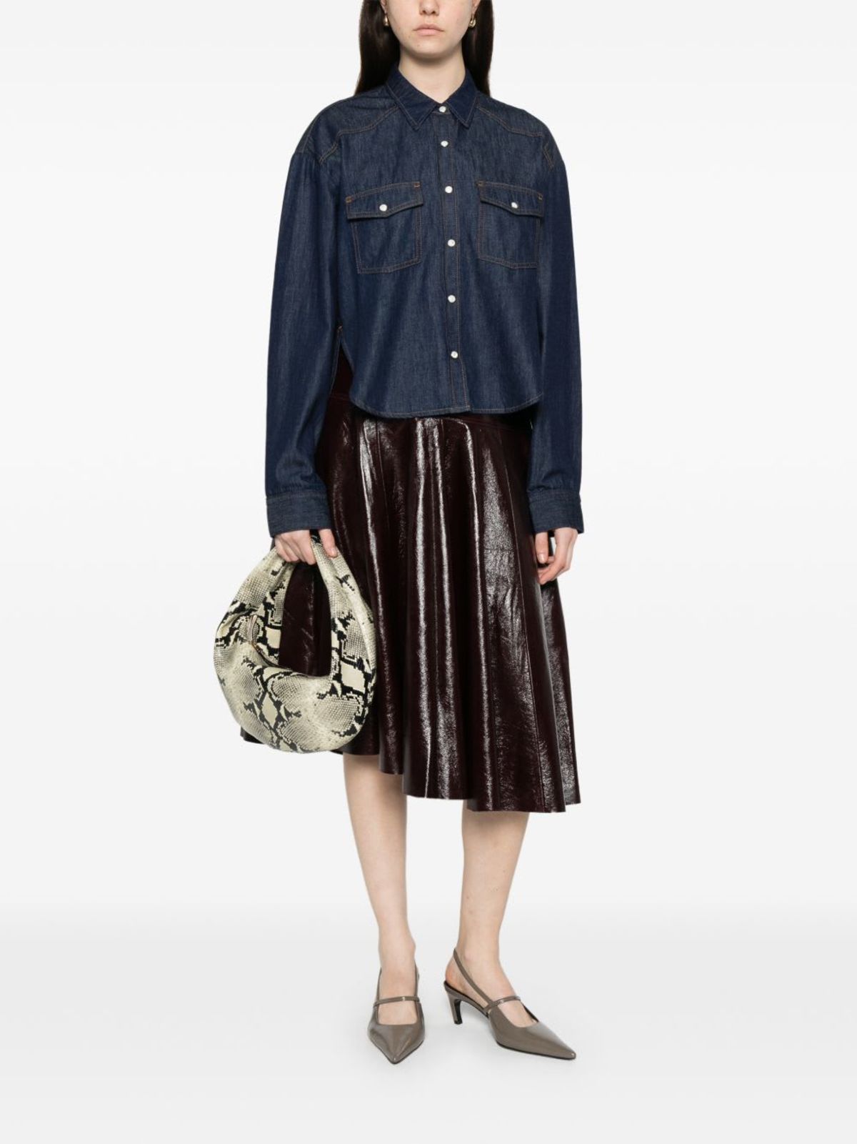 khaite Grenon Cotton Shirt - Blue - Image 4 of 5