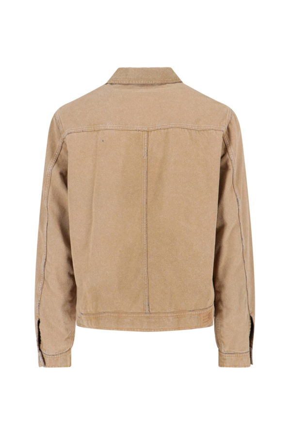 MM6 Maison Margiela Trucker Jacket - Brown