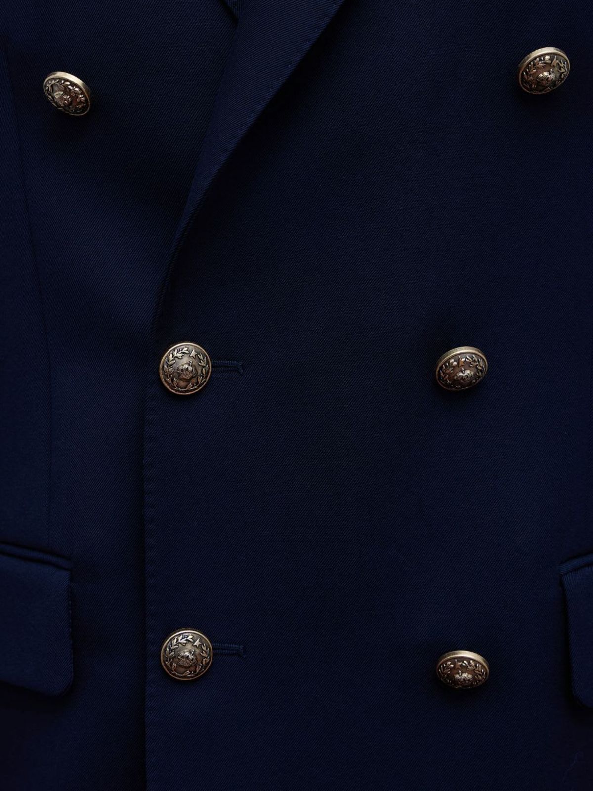 Golden Goose Double-Breasted Blazer With Gold-Tone Button - Blue - Image 3 of 3