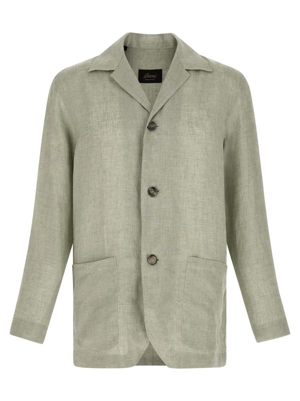 Brioni Blazer Shirt - Green