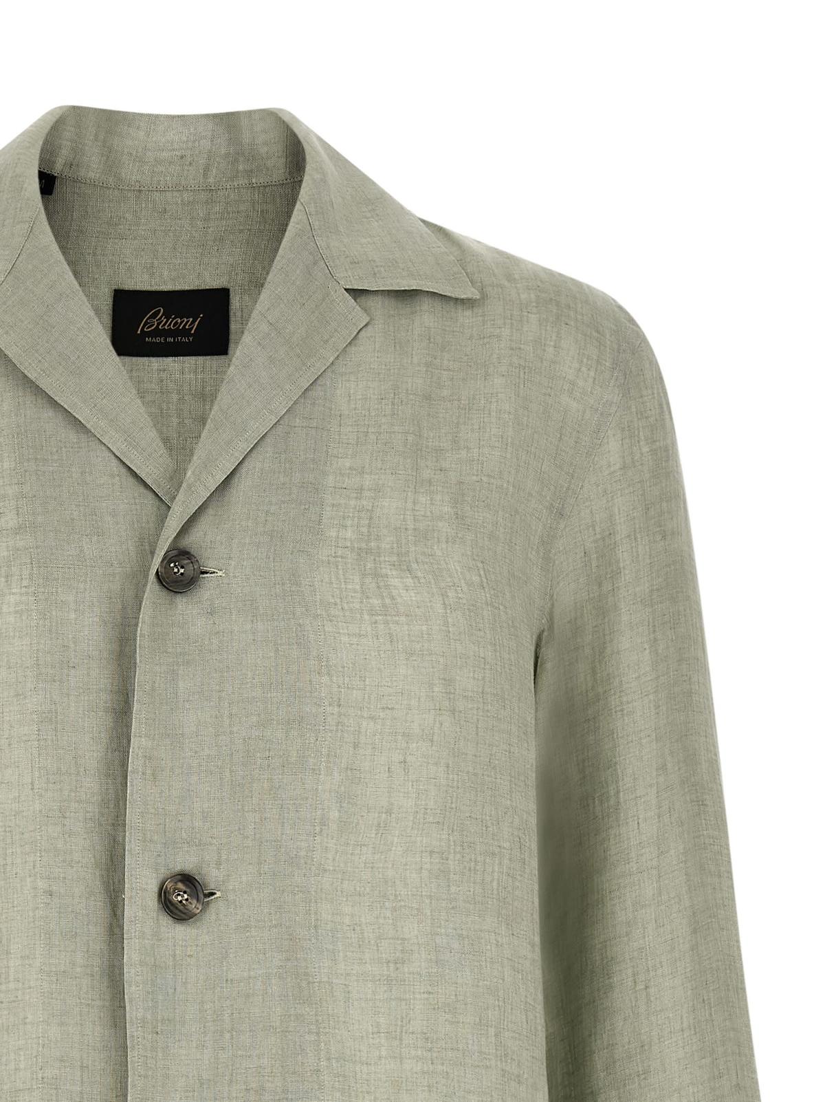 Brioni Blazer Shirt - Green - Image 3 of 4