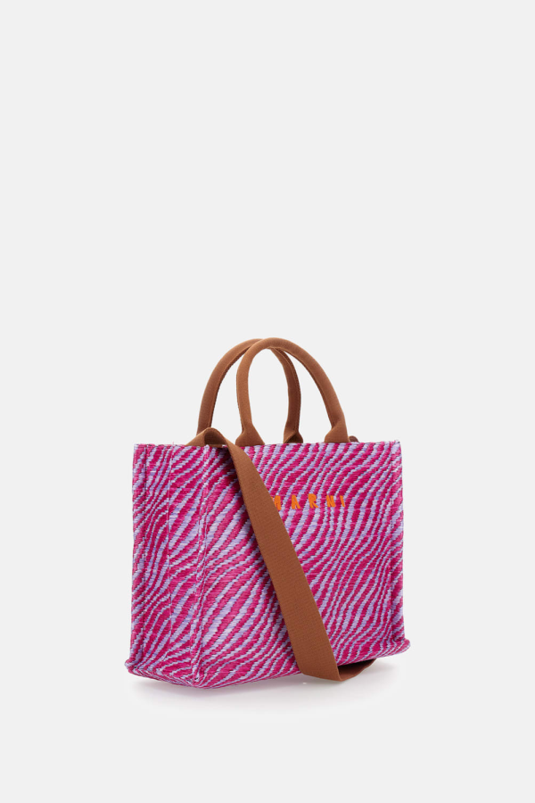 Marni Small Basket Tote Bag - Pink