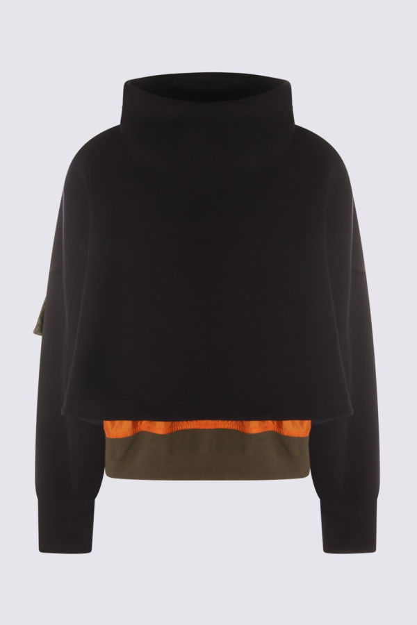 sacai Cotton Casual Jacket - Navy/Khaki