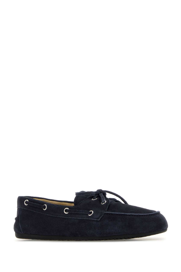 MIU MIU Blue Suede Loafers