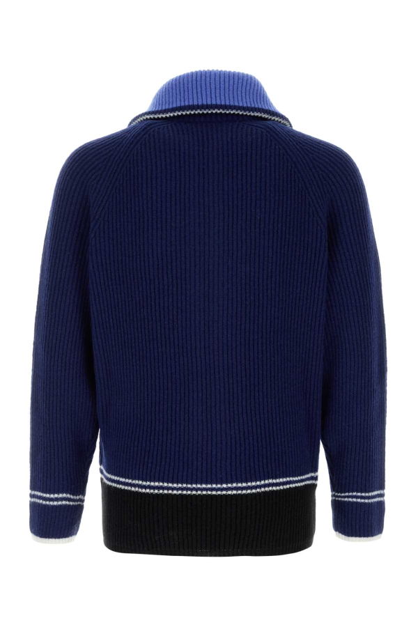 Marni Blue Wool Blend Cardigan