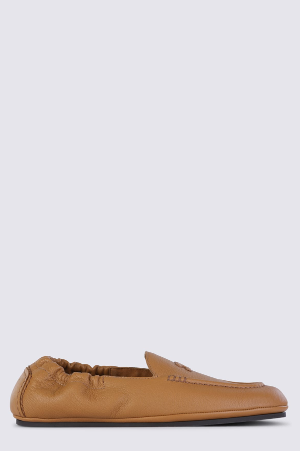 Celine Sahara Leather Loafers - Sahara