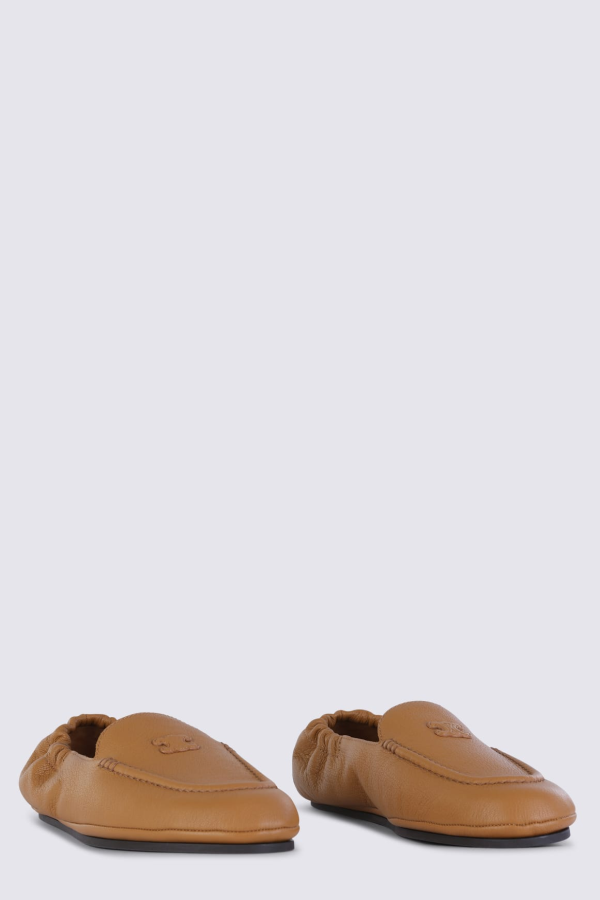 Celine Sahara Leather Loafers - Sahara