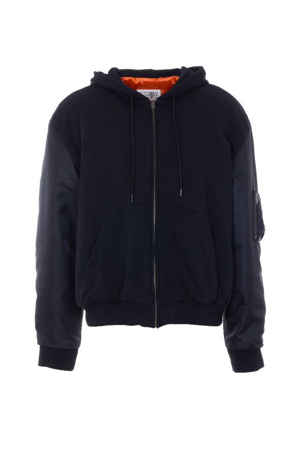 MM6 Maison Margiela Hooded Sweatshirt - Black