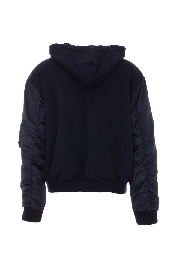MM6 Maison Margiela Hooded Sweatshirt - Black
