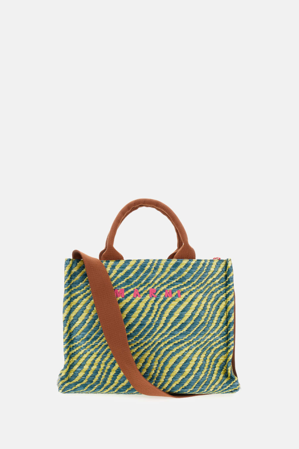 Marni Small Basket Tote Bag - Multicolour