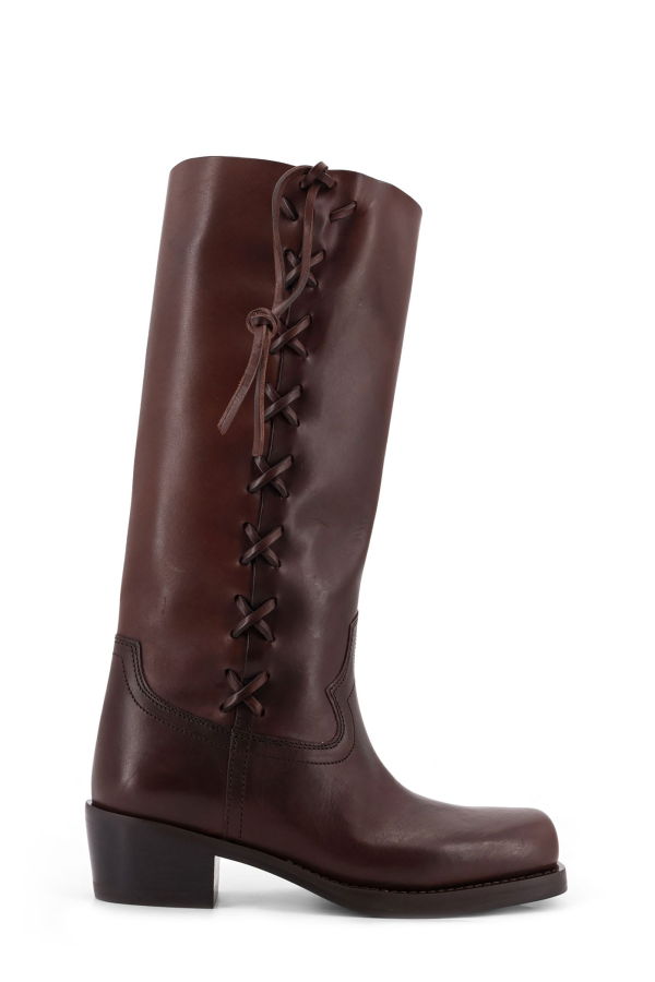 Paris Texas Roxanne Leather Boots - Cioccolato