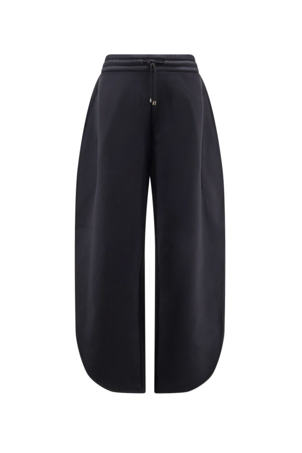 Alaia Petal Joggers Cotton Trousers - Black