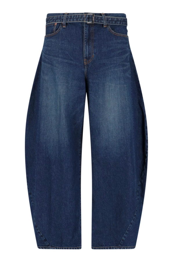 sacai Barrel Wide Jeans - Blue