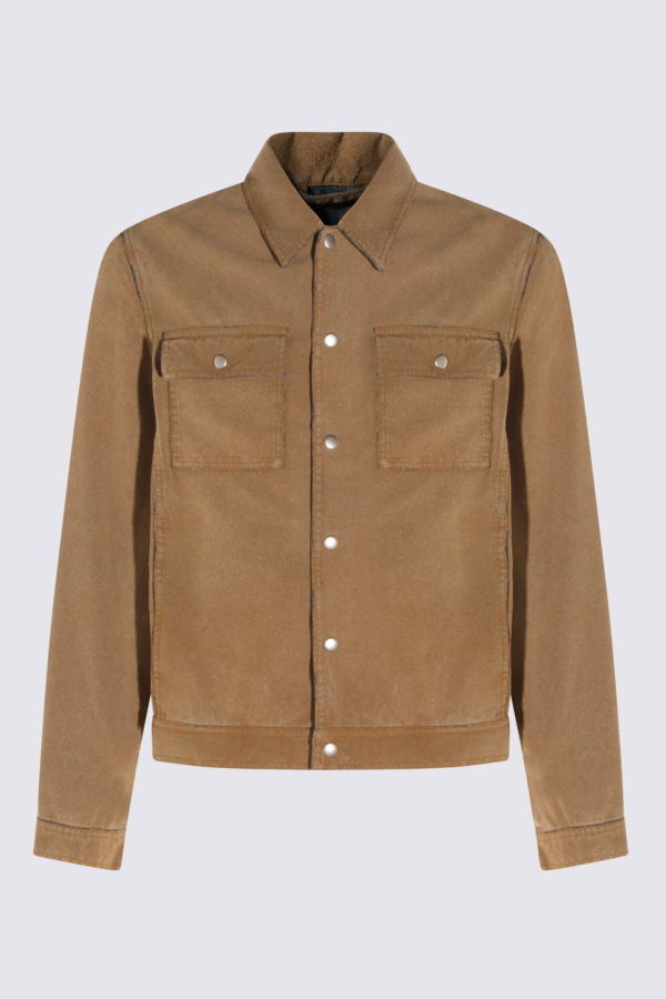 MM6 Maison Margiela Cotton Denim Jacket - Sand