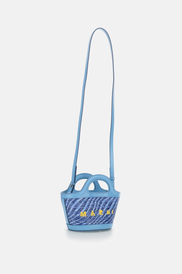 Marni Micro Tropicalia Tote - Clear Blue