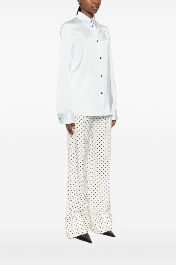 Jil Sander Long-Sleeve Shirt - Clear Blue