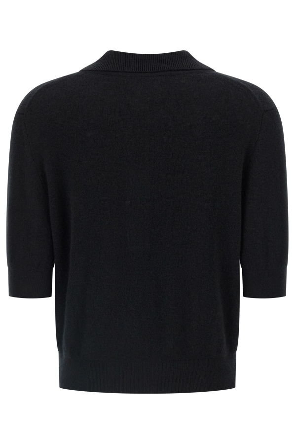 khaite Shrunken Jo Polo Shirt - Black