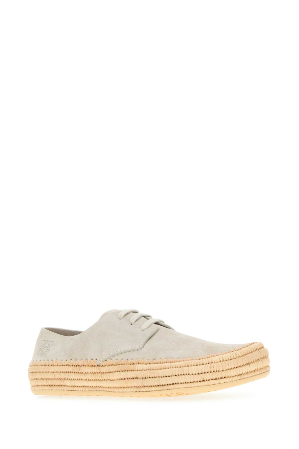 LOEWE Rio Lace-Up Shoes - Light Grey